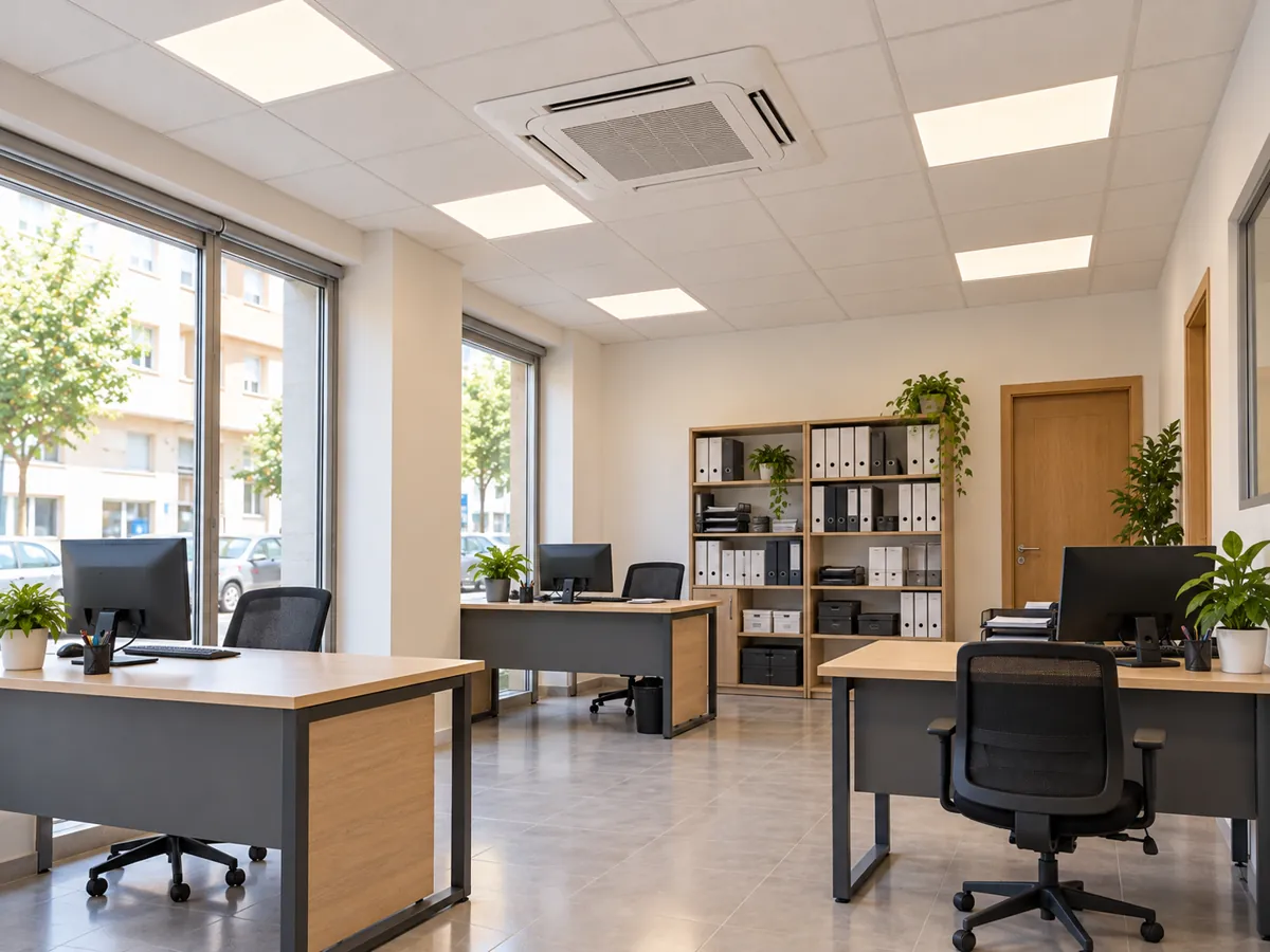A more comfortable workspace, synthetic example
